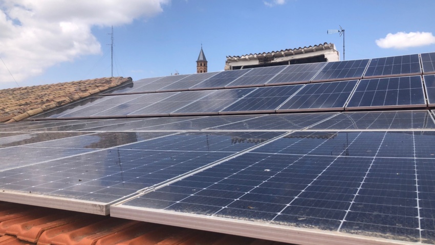 Foto de paneles fotovoltaicos